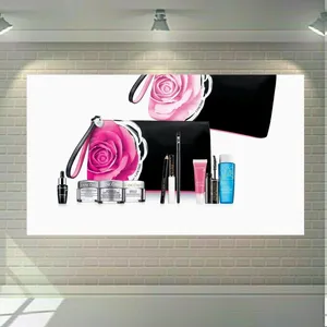 استیکر طرح لوازم آرایشی مدل رژ لب و سایه چشم کد SDA606