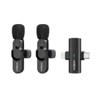 ست میکروفن بی سیم موکسوم مدل MX-AX78 با درگاه اتصال USB-C/لایتنینگ