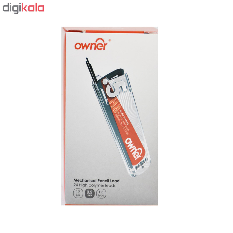 نوک مداد نوکی 0.5 میلی متری اونر مدل High Polymer بسته 12 عددی نوک مداد نوکی 0.5 میلی متری اونر مدل High Polymer بسته 12 عددی