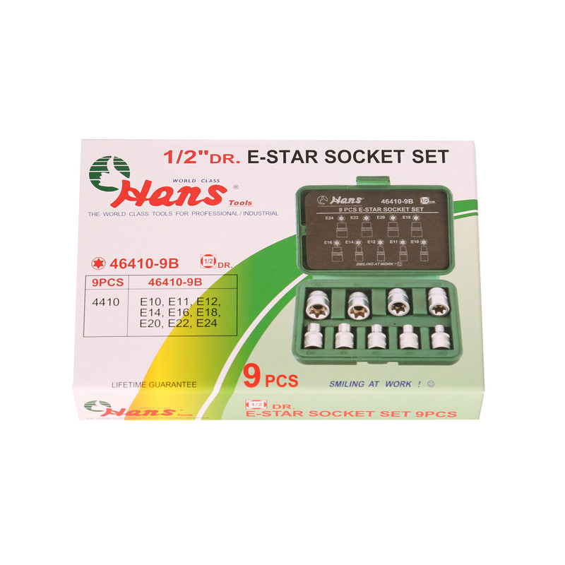 مجموعه 9 عددی سری بکس ستاره هنس تولز کد 46410-9B سایز 1.2