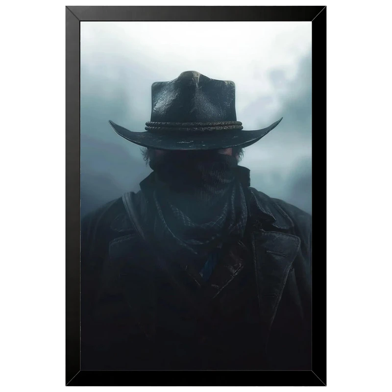 تابلو بکلیت طرح گیمینگ ردد red dead redemption 2 مدل B-po2204 فریم مشکی