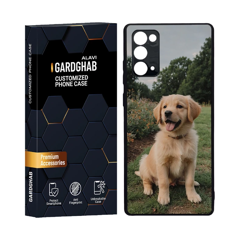 کاور گارد قاب علوی مدل دور ژله ای پشت گلس حیوانات مناسب برای گوشی موبایل سامسونگ  Galaxy Note 20