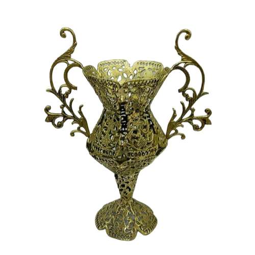 گلدان برنجی مدل توری رومیزی کد 7588
