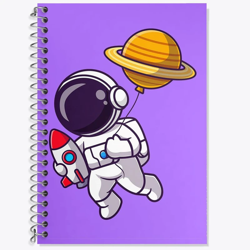 دفتر لغت 50 برگ خندالو مدل فضانورد کد 25090