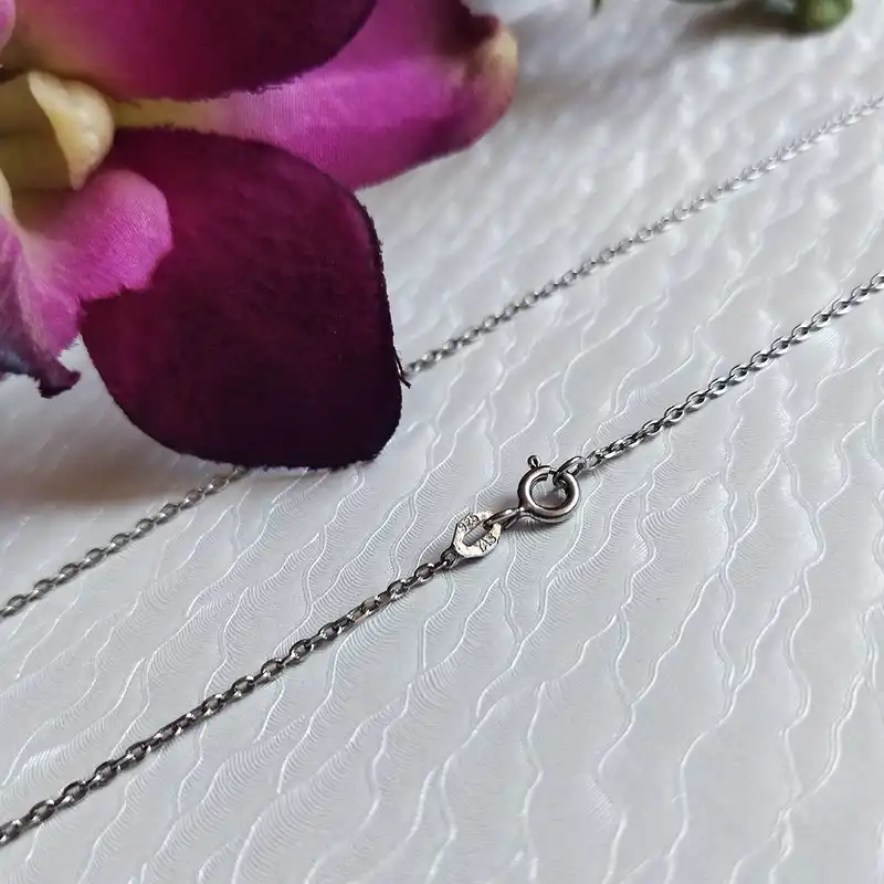 زنجیر نقره زنانه سلین کالا مدل ابکاری رادیوم T50