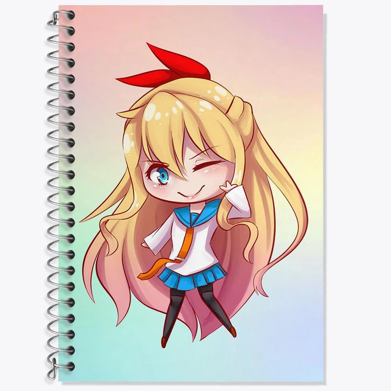 دفتر لغت 50 برگ خندالو مدل انیمه عشق دروغین کد 17139