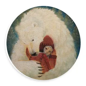  دیوارکوب طرح دختر و خرس قطبی مدل wtb627