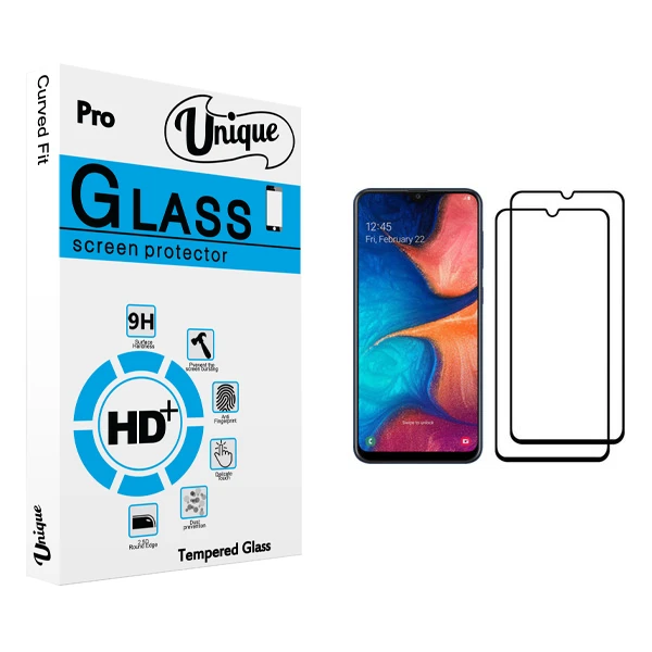 محافظ صفحه نمایش یونیک مدل ULTRA مناسب برای گوشی موبایل سامسونگ Galaxy A20 بسته دو عددی