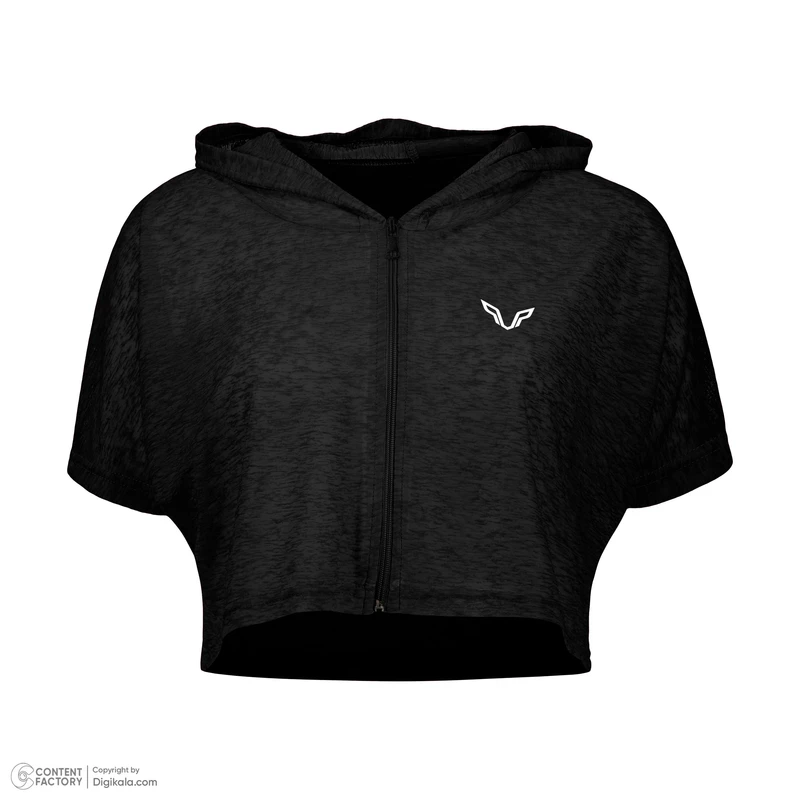 عکس شماره 2 : کراپ تی شرت ورزشی آستین کوتاه زنانه نوزده نودیک مدل ts1992 b