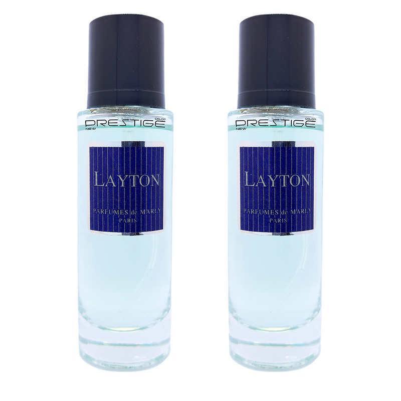 عطر جیبی نیو پرستیژ کالر مدل Parfums de Marly Layton حجم 35 میلی لیتر بسته 2 عددی