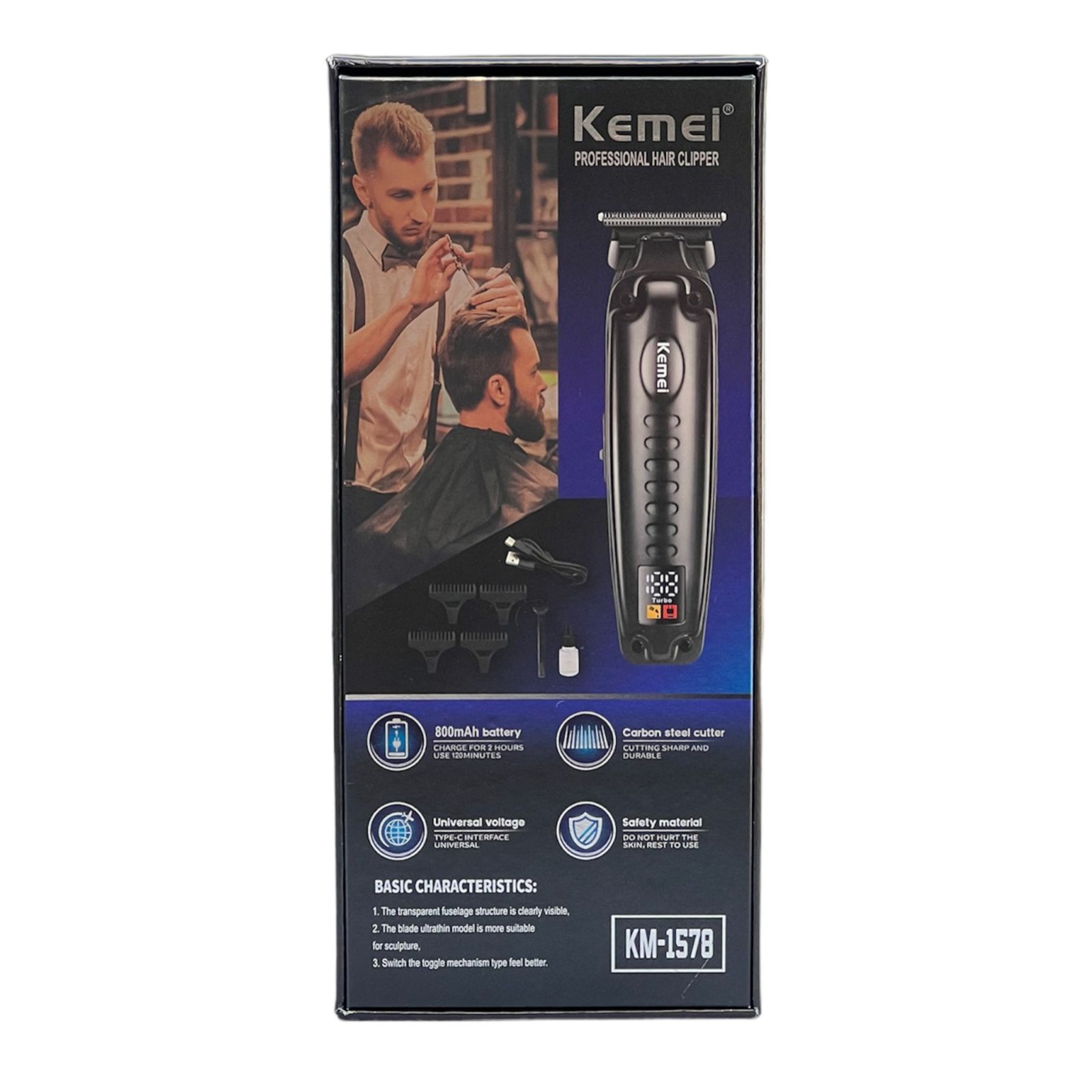 ماشین اصلاح موی صورت کیمی مدل KM-1578 -  - 8