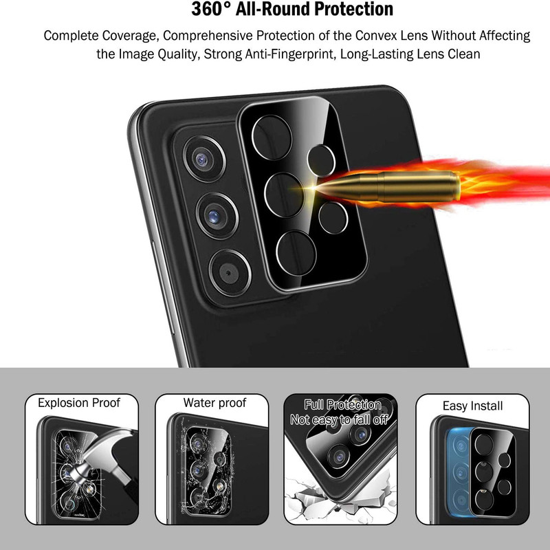 محافظ لنز دوربین گلستیک مدل FLZG-01 مناسب برای گوشی موبایل سامسونگ Galaxy A23 4G