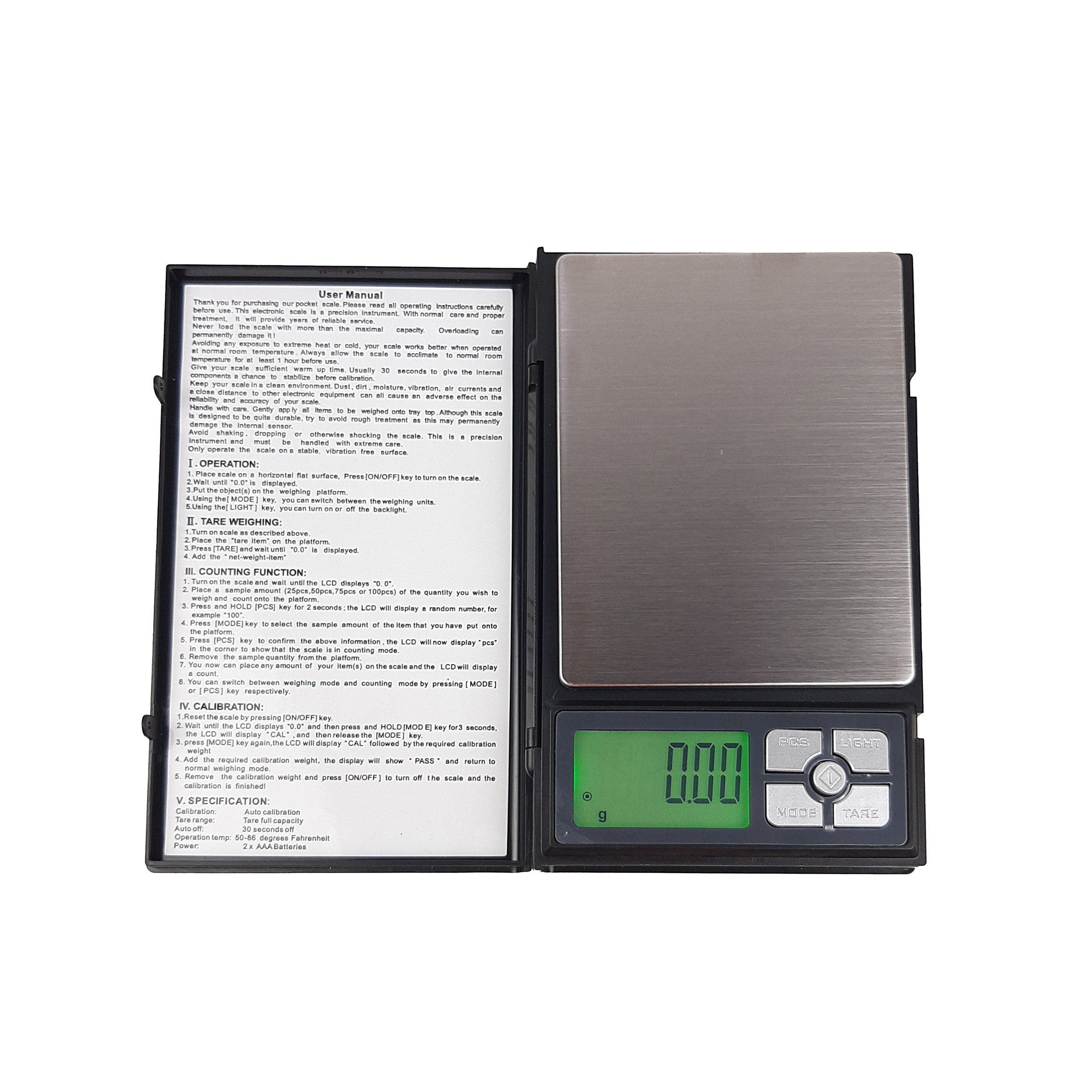 ترازو دیجیتال مدل هیرو پاور کد NOTEBOOK