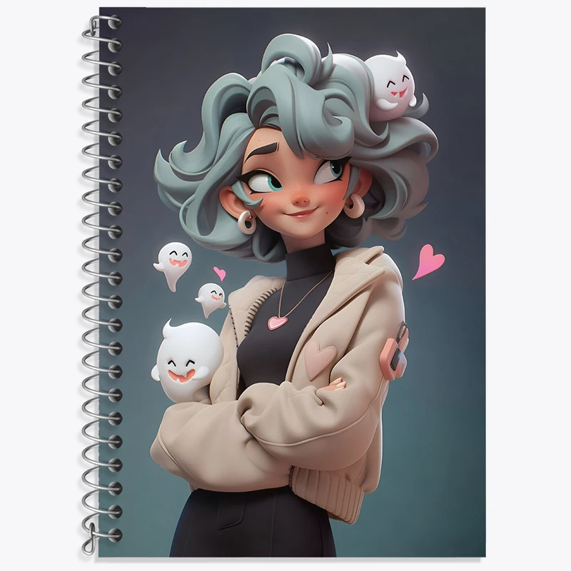 دفتر لغت 50 برگ خندالو طرح دخترانه کد N4423