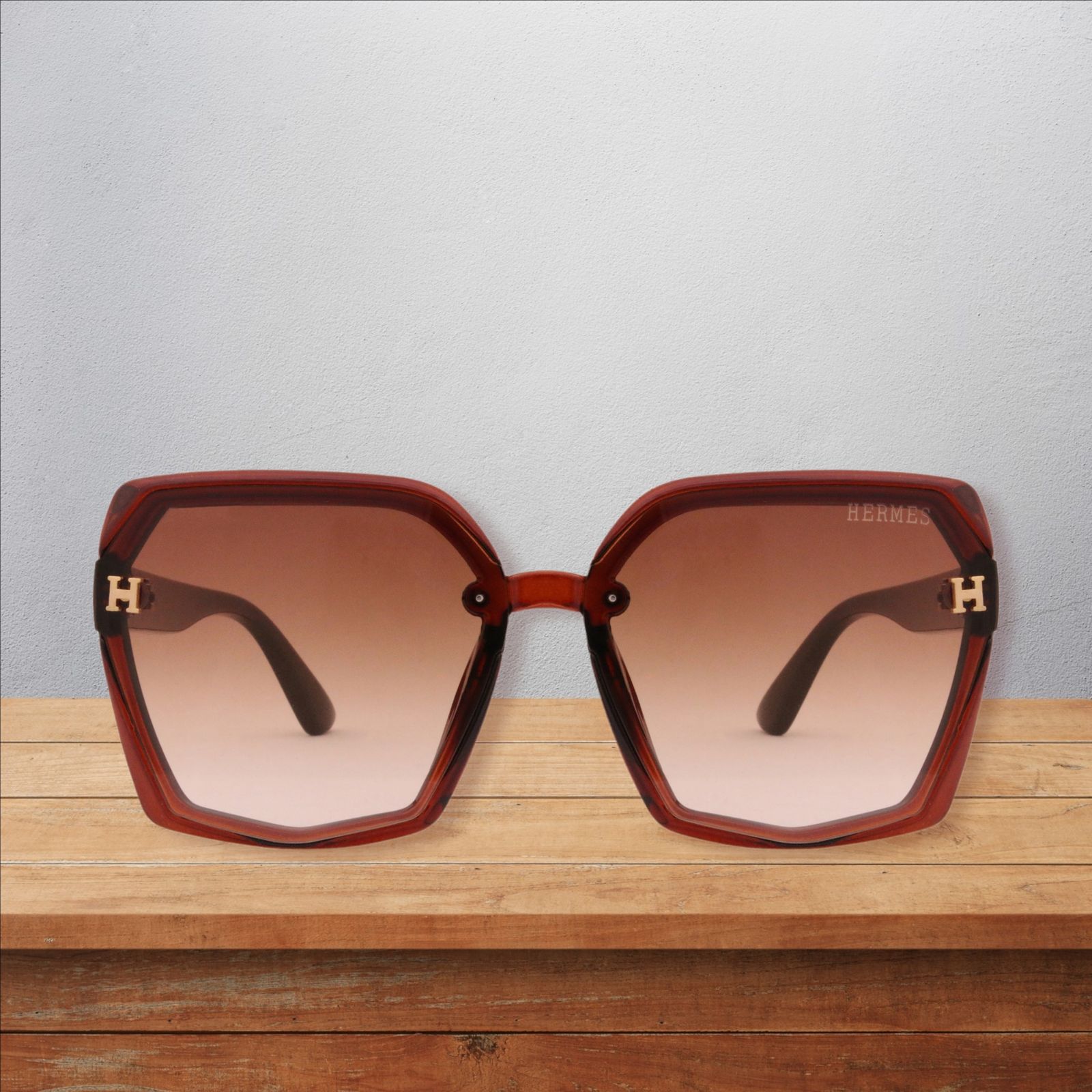 عینک آفتابی هرمس مدل 9056BNL Leather Edition -  - 4