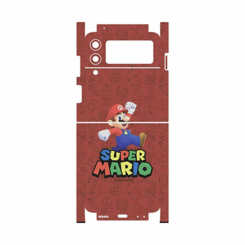 برچسب پوششی ماهوت مدل Super-Mario-Game-FullSkin مناسب برای گوشی موبایل سامسونگ Galaxy Z Flip3 5G