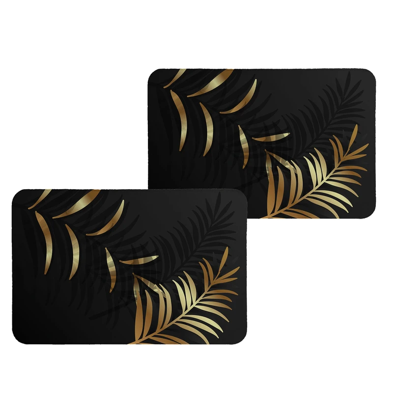 زیربشقابی طرح برگ کد 8980 بسته 2 عددی