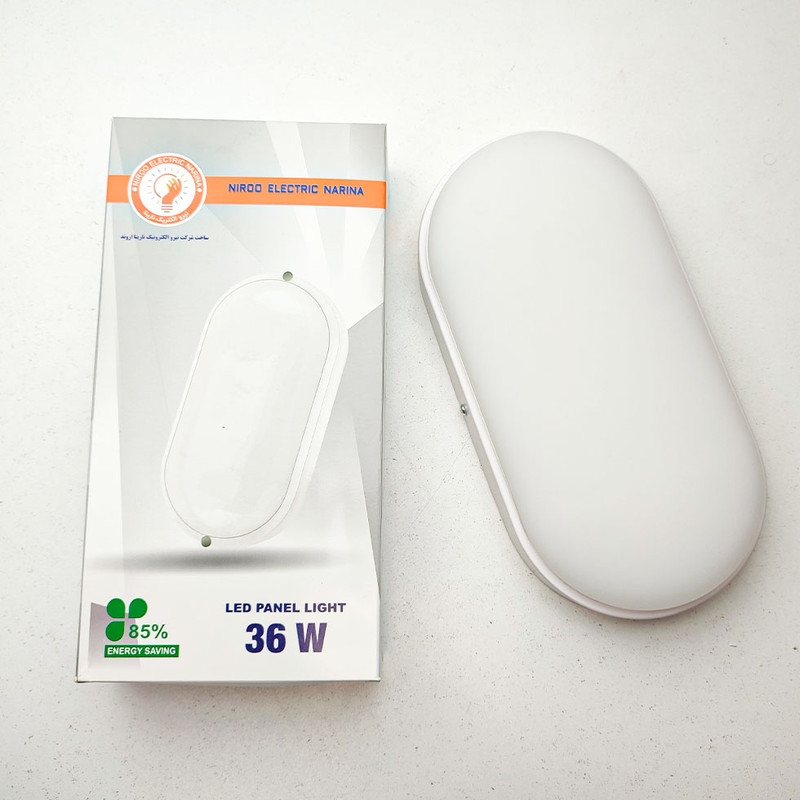 چراغ 36 وات نیرو الکتریک مدل واترپروف IP66 طرح روکار بیضی