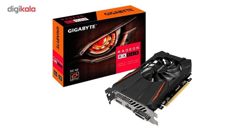 کارت گرافیک گیگابایت مدل RX 560 OC 4G