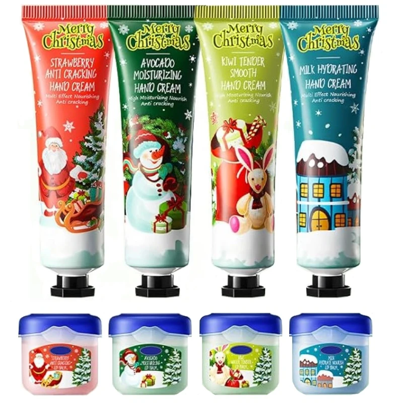 کرم مرطوب کننده دست سادور مدل کریسمس مناسب برای انواع پوست وزن 30 گرم بسته 8 عددی