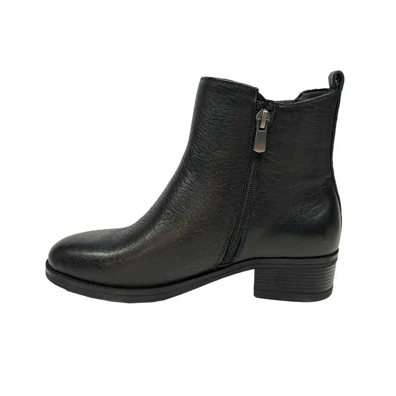 نیم بوت زنانه سرزمین چرم کد 145290 رنگ مشکی