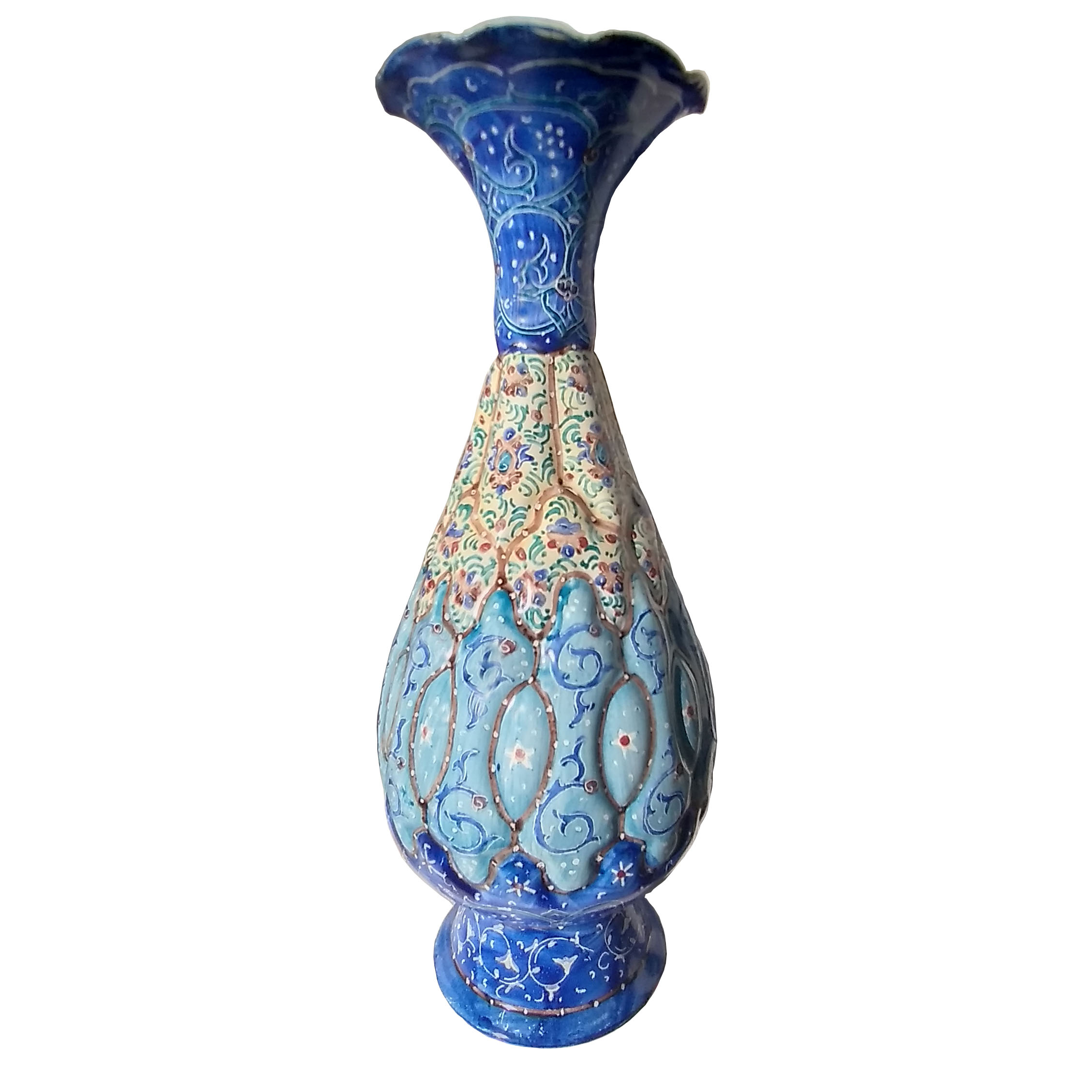 گلدان میناکاری مدل گل کد 20 1 A 