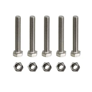  پیچ و مهره مدل Hex-12-80 بسته 10 عددی