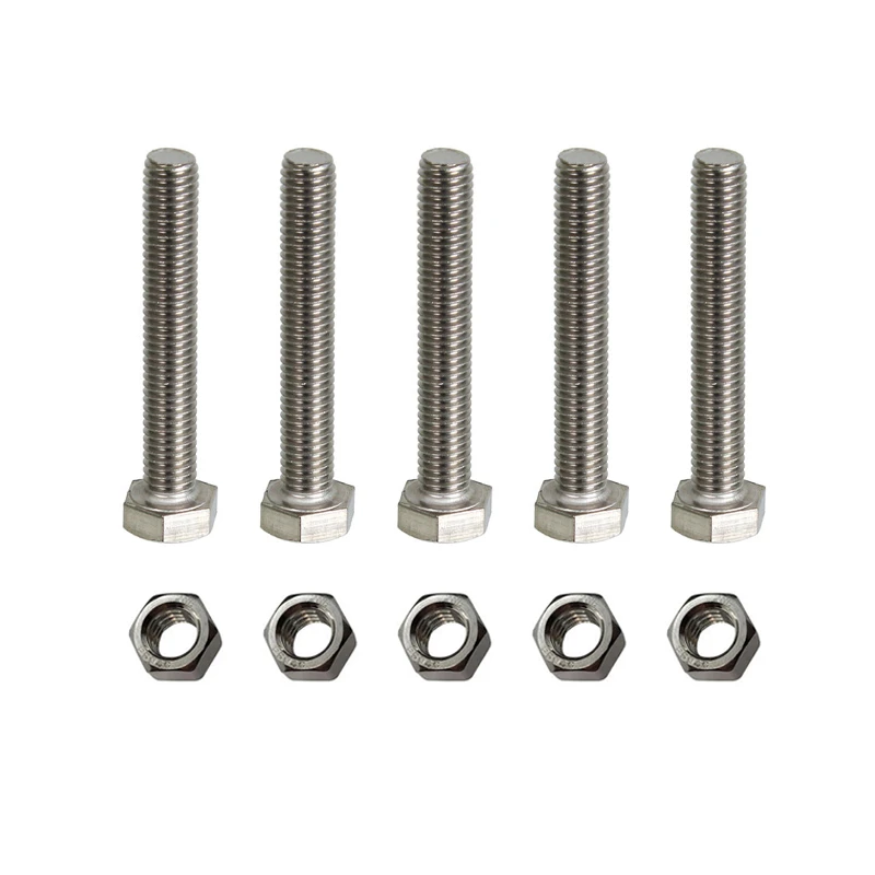  پیچ و مهره مدل Hex-12-80 بسته 10 عددی