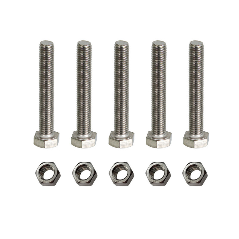 پیچ و مهره مدل Hex-12-80 بسته 10 عددی