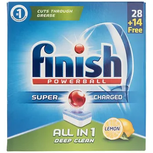 قرص ظرفشویی فینیش مدل All In 1 Lemon بسته 42 عددی