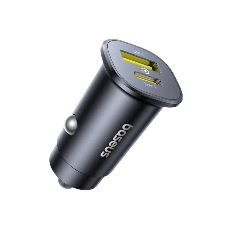 شارژر فندکی 30 وات 2 پورت بیسوس مدل  GoTrip BS-C15C1