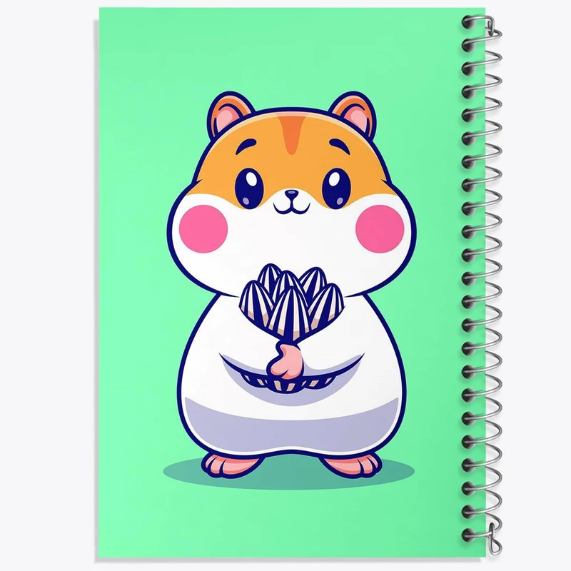 دفتر نقاشی 50 برگ خندالو مدل حیوانات بامزه همستر کد 29680