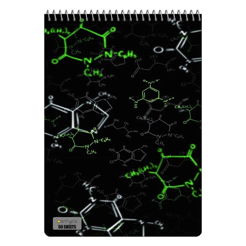 دفتر نقاشی 50 برگ سیمی کارنیکا طرح شیمی Chemistry کد 66872