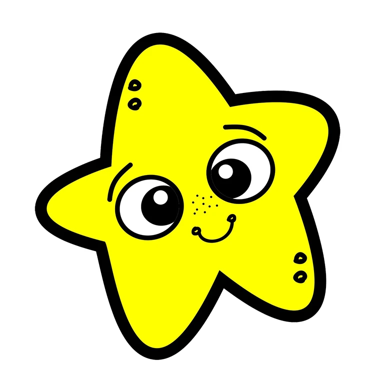 استیکر پارچه و لباس پاد آفرین مدل کارتونی کیوت فانتزی بامزه کد S3375