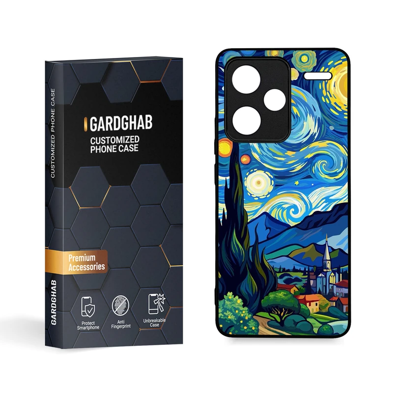 کاور گارد قاب مدل هنری مناسب برای گوشی موبایل شیائومی Redmi Note 13 Pro Plus 5G