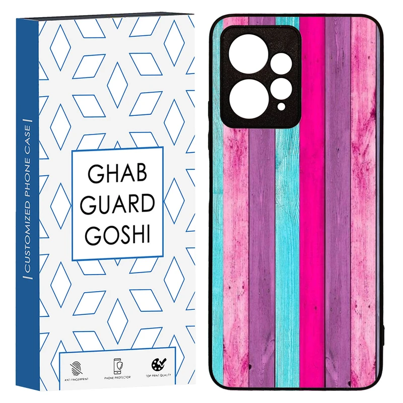 کاور قاب گارد گوشی طرح چوب رنگی کد TPU-253 مناسب برای گوشی موبایل شیائومی Redmi Note 12 4G