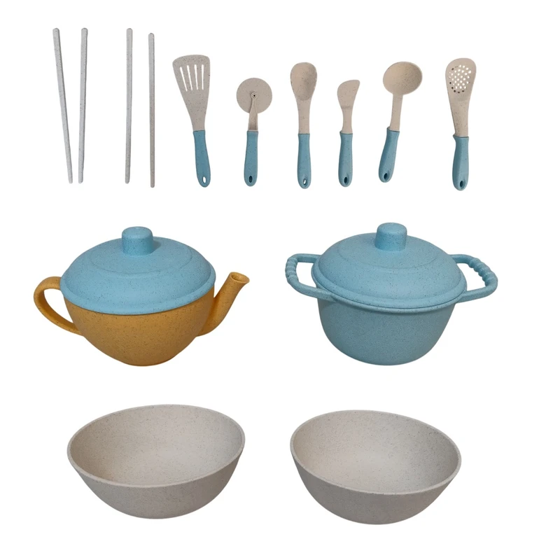 اسباب بازی مدل ظروف آشپزی و سرو غذا مجموعه 12 عددی