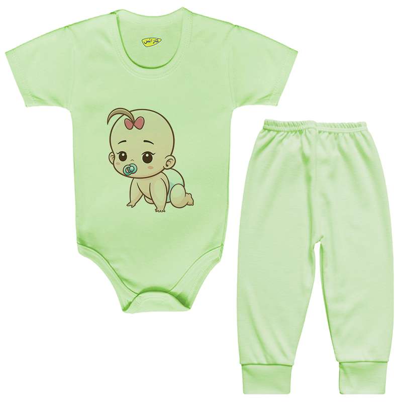 ست بادی و شلوار نوزادی کارانس مدل BSTG-3016