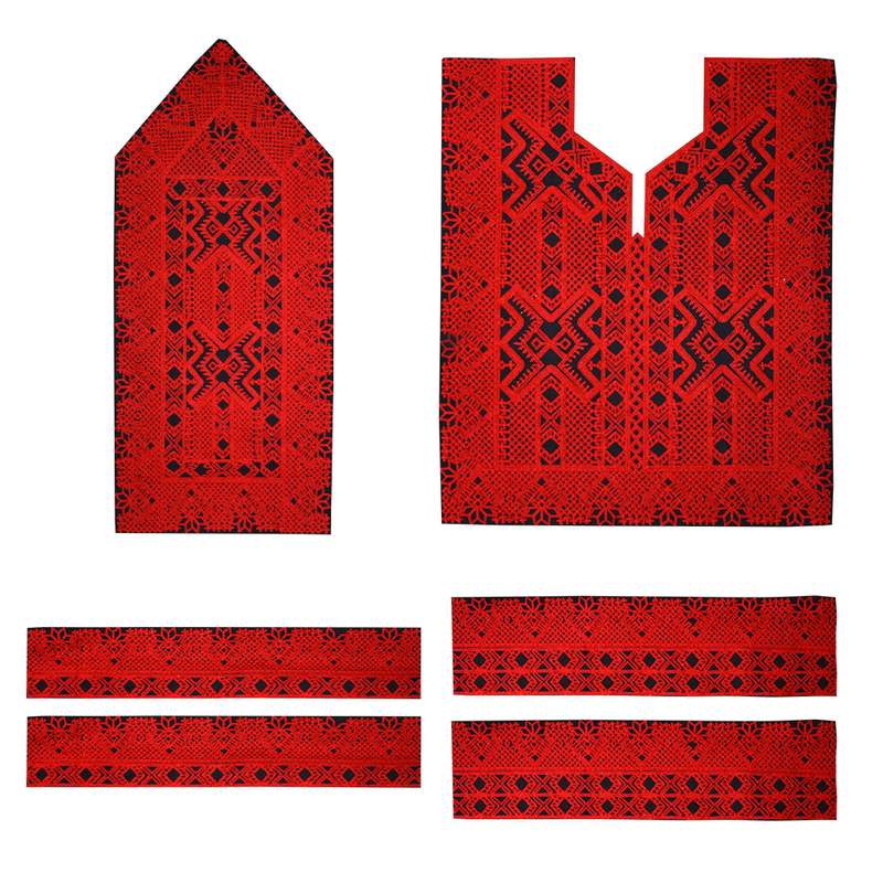  پارچه سوزن دوزی مدل GLD-3029 مجموعه 6 عددی