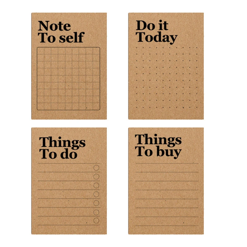کاغذ یادداشت مدل to do سایز 14*10 سانتی متر بسته 4 عددی