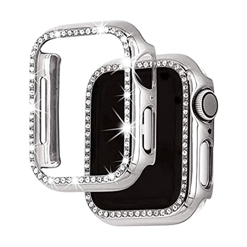 کاور قاب تک مدل SWAROVSKIGU مناسب برای اپل واچ Series 8 Aluminum 45 mm