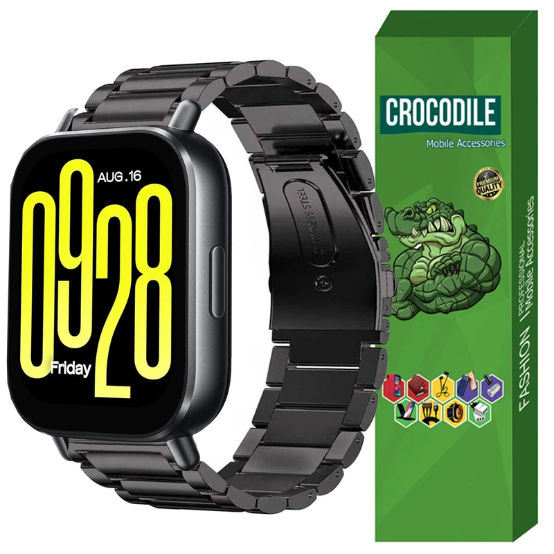 بند کروکودیل مدل 3BID مناسب برای ساعت هوشمند شیائومی Redmi Watch 5 Active 22MM