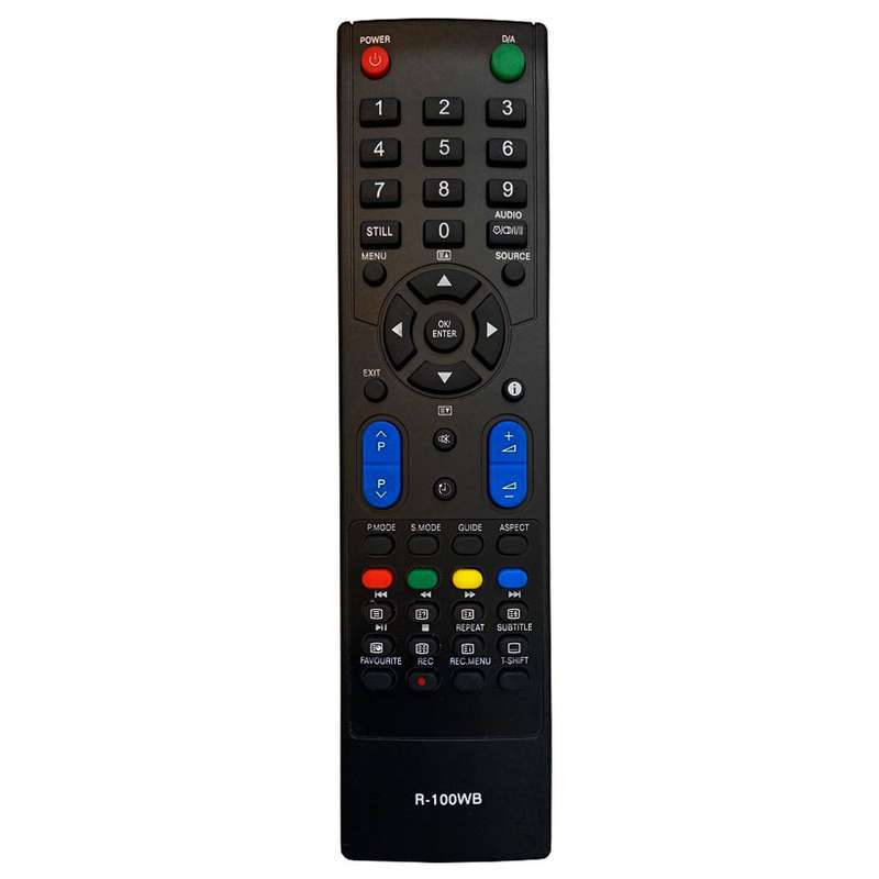 ریموت کنترل تلویزیون مدل 100WB ریموت کنترل تلویزیون مدل 100WB