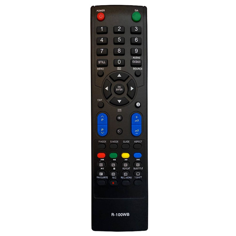 ریموت کنترل تلویزیون مدل 100WB ریموت کنترل تلویزیون مدل 100WB