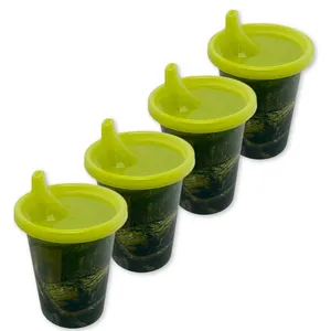 لیوان مدل درب دار مجموعه 4 عددی 