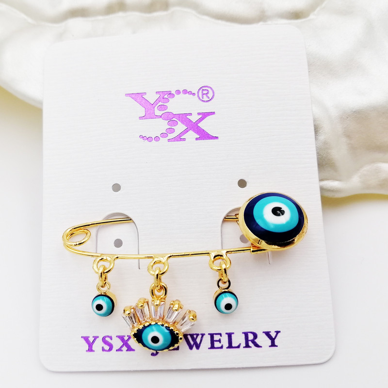 سنجاق سینه دخترانه وای اس ایکس مدل چشم نظر کد ja320