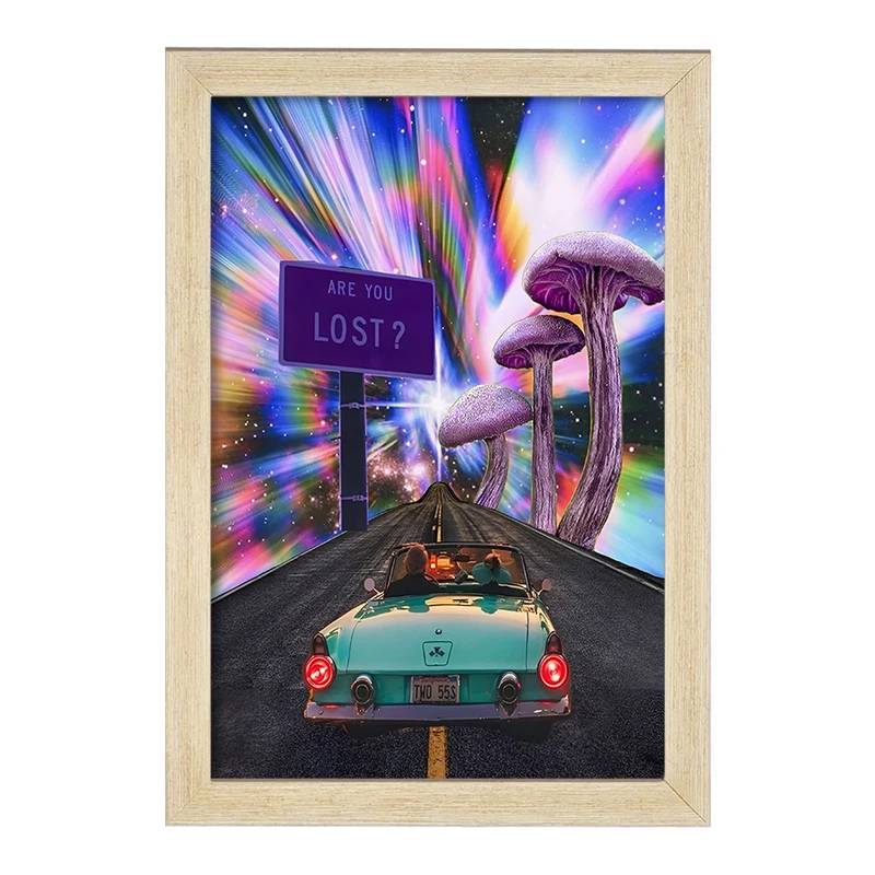 تابلو خندالو مدل جاده ی بی انتها کد F6449