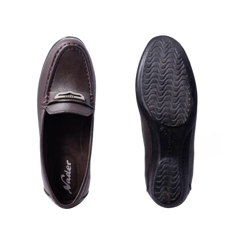 کفش طبی زنانه نادر مدل نیوشا ساعتی کد 612 رنگ قهوه ای