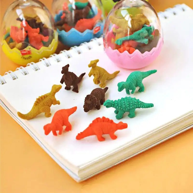 پاک کن مدل فانتزی دایناسور مجموعه 8 عددی