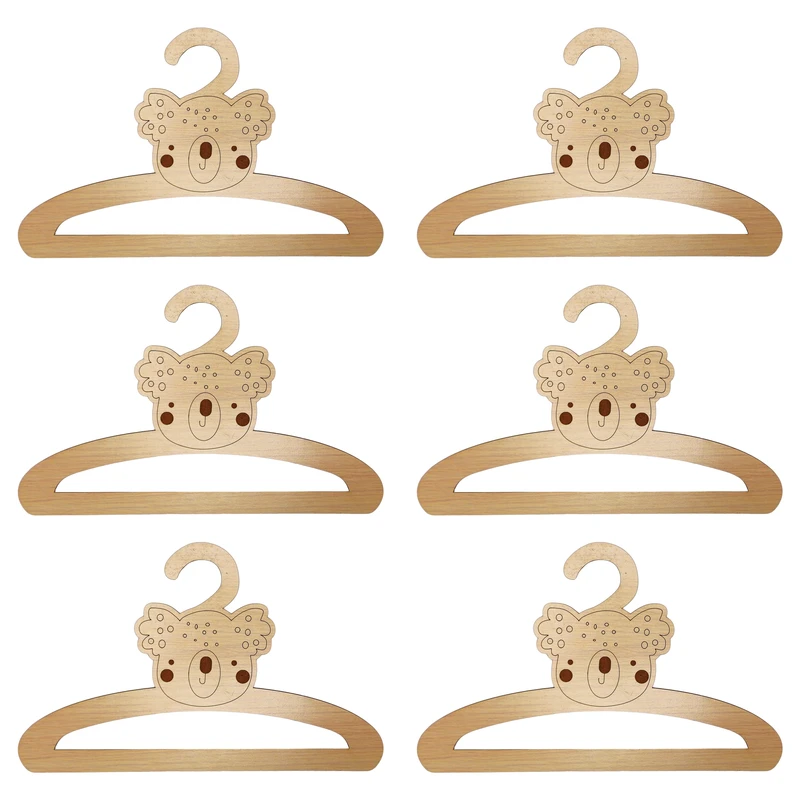 چوب لباسی نوزادی مدل کوآلا کد C01 مجموعه 6 عددی